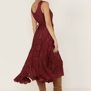Scully Burgundy Sleeveless Dress
